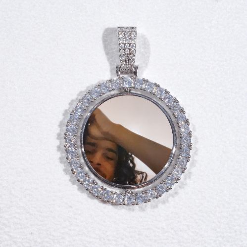 3D Spinning 2-Faced Custom Picture Pendant