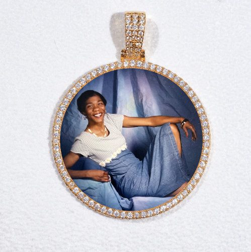 MEDIUM 3D CIRCLE CUSTOM PICTURE PENDANT