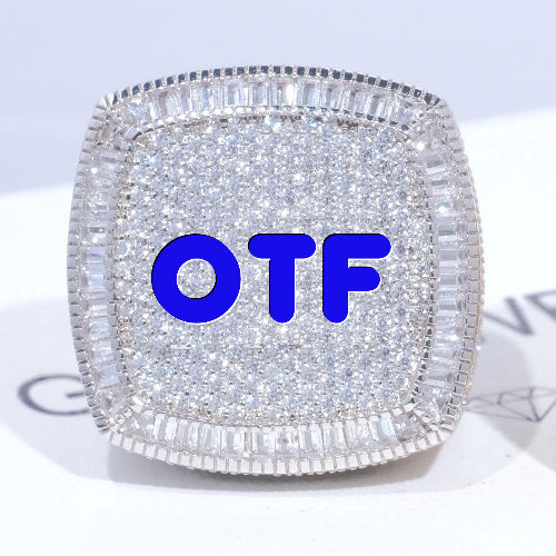 CUSTOM LETTER 3D ICED RING
