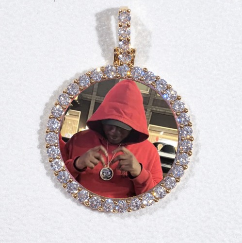3D CIRCLE CUSTOM PICTURE PENDANT SMALL SIZE