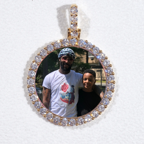 3D CIRCLE CUSTOM PICTURE PENDANT SMALL SIZE