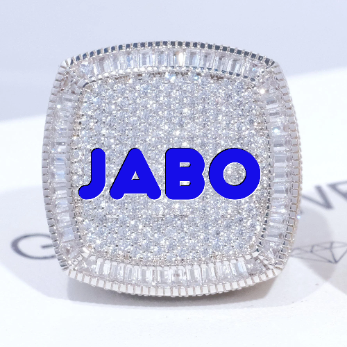 CUSTOM LETTER 3D ICED RING