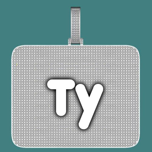 CUSTOM LETTER NECKLACE 3D BIG SQUARE