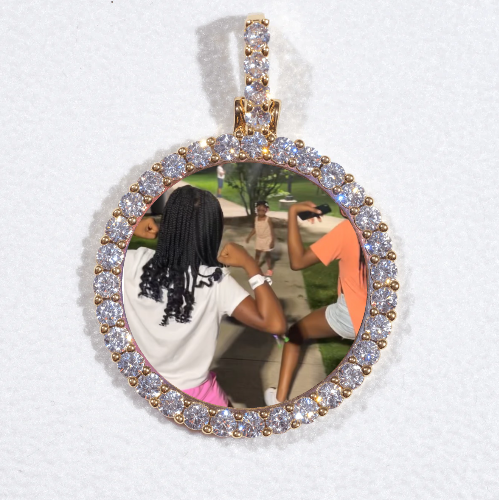 3D CIRCLE CUSTOM PICTURE PENDANT SMALL SIZE