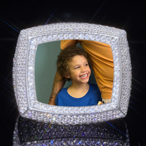 3D CUSTOM PICTURE ICED RING