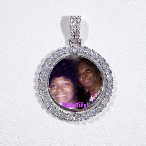 3D Spinning 2-Faced Custom Picture Pendant