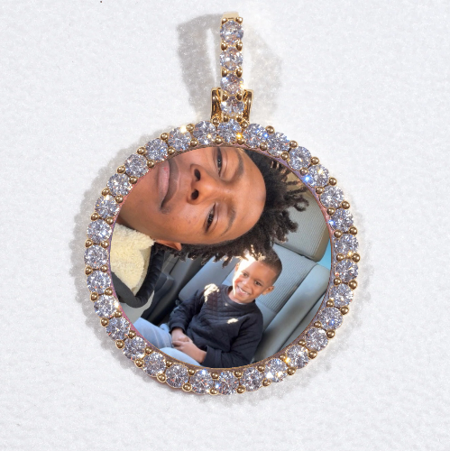 3D CIRCLE CUSTOM PICTURE PENDANT SMALL SIZE