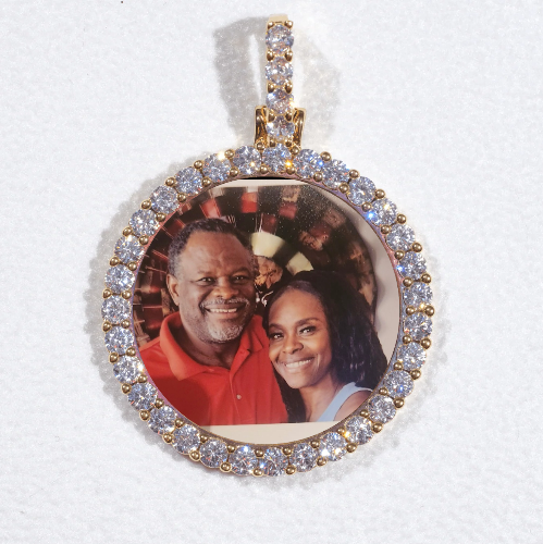 3D CIRCLE CUSTOM PICTURE PENDANT SMALL SIZE