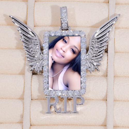 RIP WING 3D CUSTOM PICTURE PENDANT