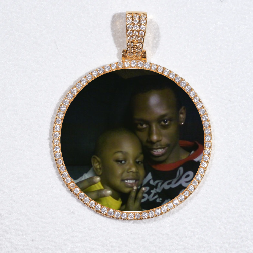 MEDIUM 3D CIRCLE CUSTOM PICTURE PENDANT