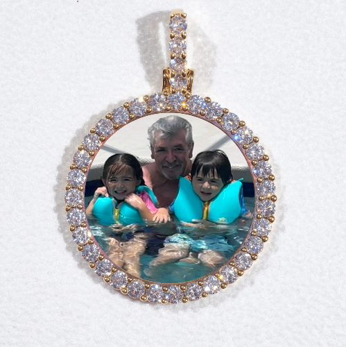 3D CIRCLE CUSTOM PICTURE PENDANT SMALL SIZE