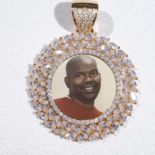 Large 3D Wheat Ear Custom Picture Pendant