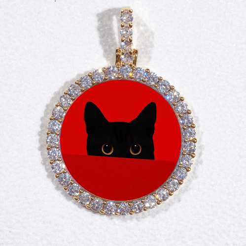 3D CIRCLE CUSTOM PICTURE PENDANT SMALL SIZE
