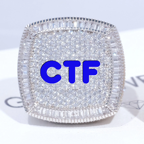 CUSTOM LETTER 3D ICED RING
