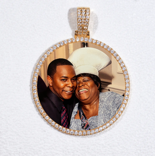 MEDIUM 3D CIRCLE CUSTOM PICTURE PENDANT