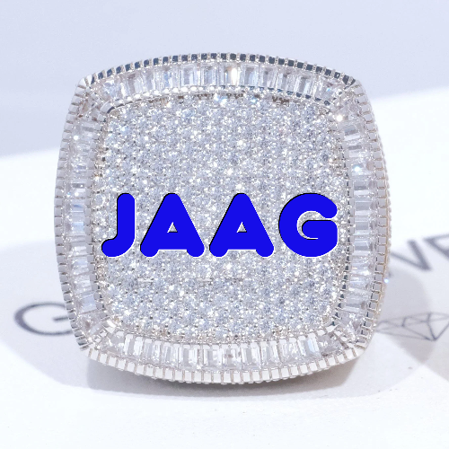 CUSTOM LETTER 3D ICED RING
