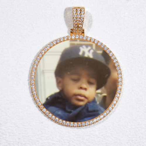 MEDIUM 3D CIRCLE CUSTOM PICTURE PENDANT
