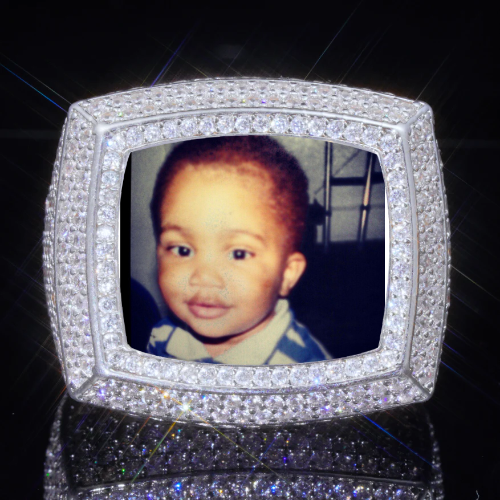 3D CUSTOM PICTURE ICED RING