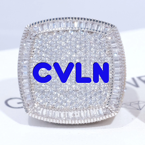 CUSTOM LETTER 3D ICED RING