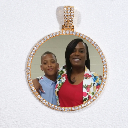 MEDIUM 3D CIRCLE CUSTOM PICTURE PENDANT