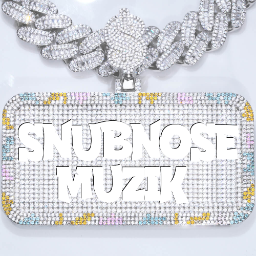 CUSTOM LETTER NECKLACE 3D COLORFUL SQUARE