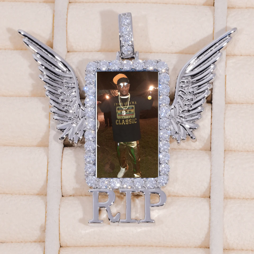 RIP WING 3D CUSTOM PICTURE PENDANT