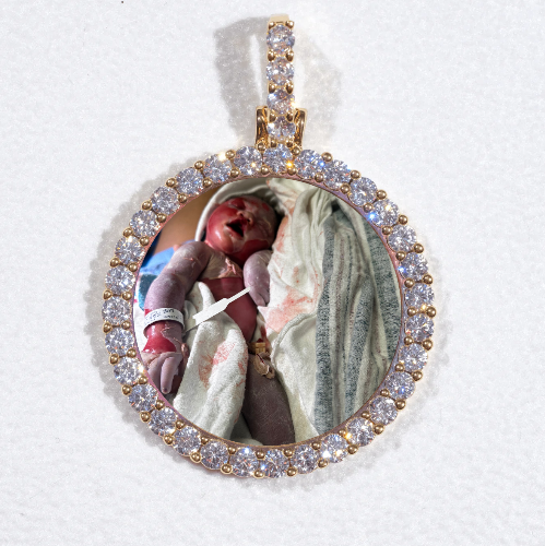 3D CIRCLE CUSTOM PICTURE PENDANT SMALL SIZE