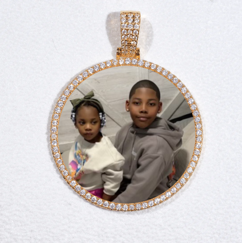 MEDIUM 3D CIRCLE CUSTOM PICTURE PENDANT