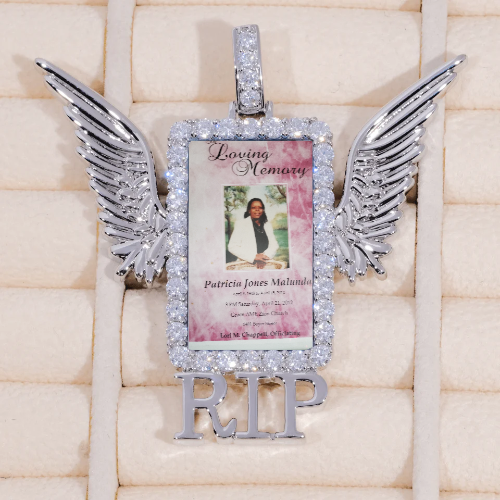 RIP WING 3D CUSTOM PICTURE PENDANT