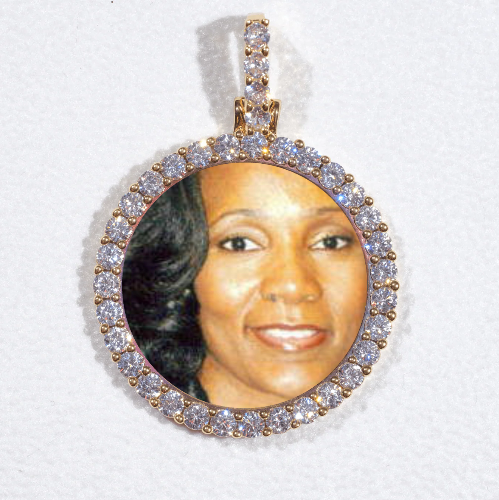 3D CIRCLE CUSTOM PICTURE PENDANT SMALL SIZE