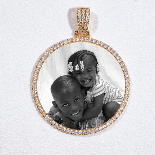 MEDIUM 3D CIRCLE CUSTOM PICTURE PENDANT