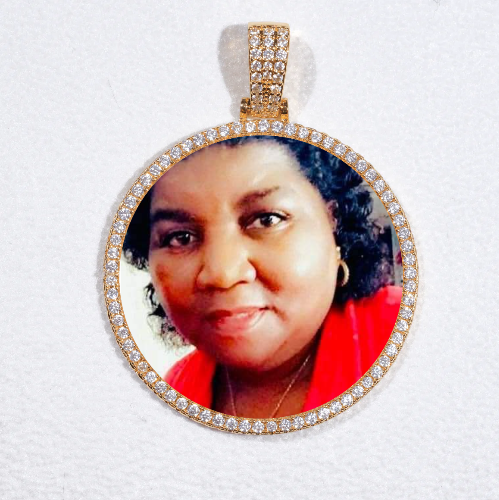 MEDIUM 3D CIRCLE CUSTOM PICTURE PENDANT