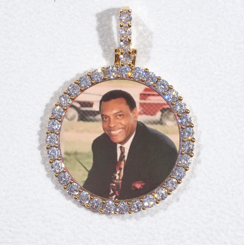 3D CIRCLE CUSTOM PICTURE PENDANT SMALL SIZE