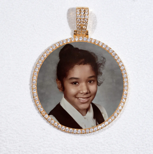 MEDIUM 3D CIRCLE CUSTOM PICTURE PENDANT