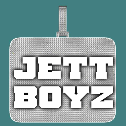CUSTOM LETTER NECKLACE 3D BIG SQUARE