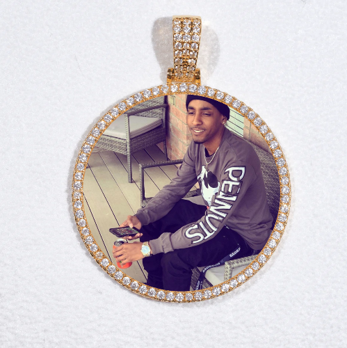 MEDIUM 3D CIRCLE CUSTOM PICTURE PENDANT
