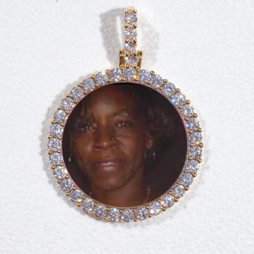 3D CIRCLE CUSTOM PICTURE PENDANT SMALL SIZE