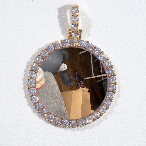 3D CIRCLE CUSTOM PICTURE PENDANT SMALL SIZE