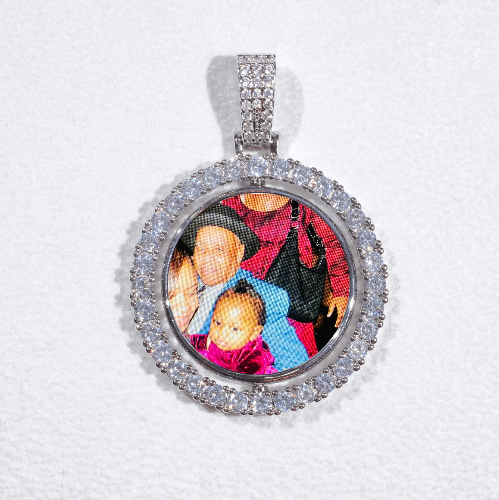 3D Spinning 2-Faced Custom Picture Pendant