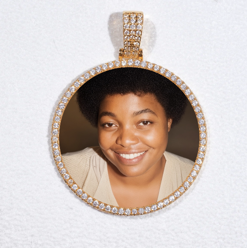 MEDIUM 3D CIRCLE CUSTOM PICTURE PENDANT