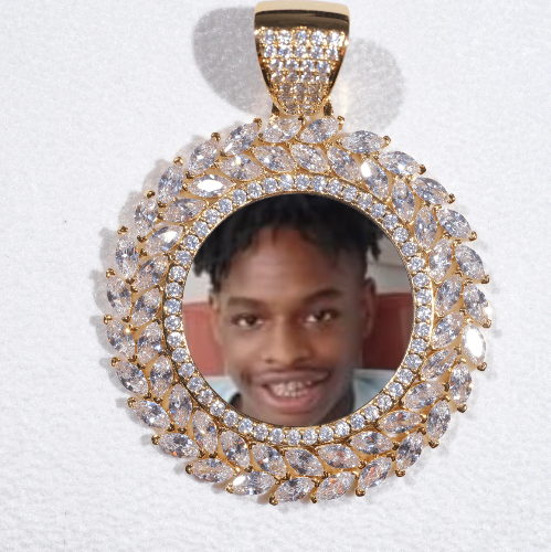 Large 3D Wheat Ear Custom Picture Pendant