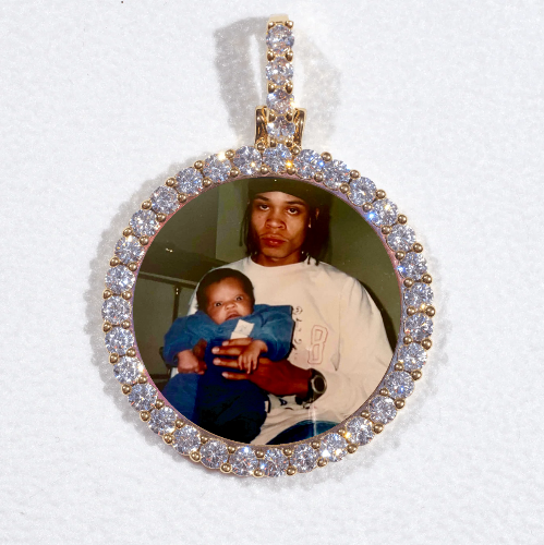 3D CIRCLE CUSTOM PICTURE PENDANT SMALL SIZE