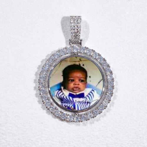 3D Spinning 2-Faced Custom Picture Pendant