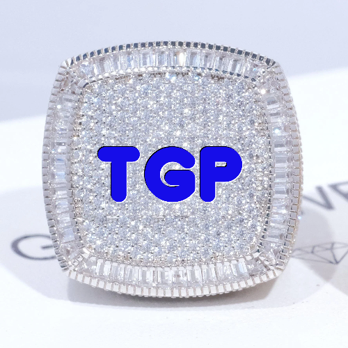 CUSTOM LETTER 3D ICED RING
