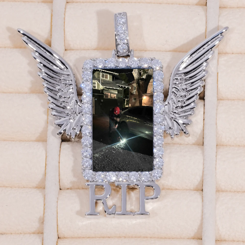 RIP WING 3D CUSTOM PICTURE PENDANT