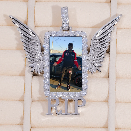 RIP WING 3D CUSTOM PICTURE PENDANT