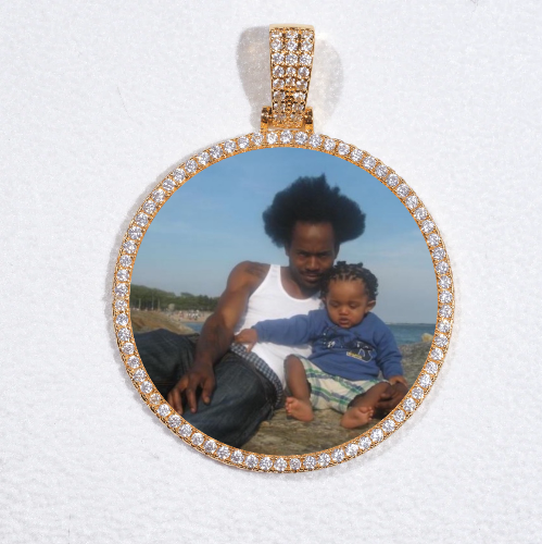 MEDIUM 3D CIRCLE CUSTOM PICTURE PENDANT
