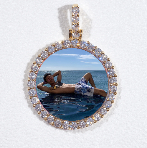 3D CIRCLE CUSTOM PICTURE PENDANT SMALL SIZE
