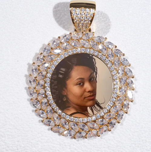 Large 3D Wheat Ear Custom Picture Pendant
