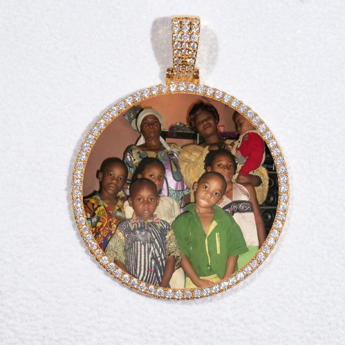 MEDIUM 3D CIRCLE CUSTOM PICTURE PENDANT